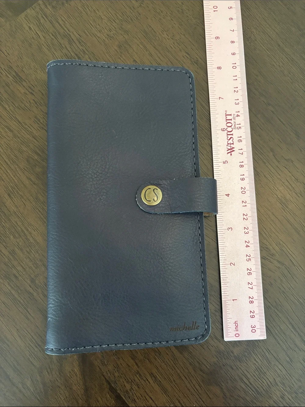 SALE Hobonichi Weeks Chic Sparrow Blue Leather Folio Travelers Notebook Cover